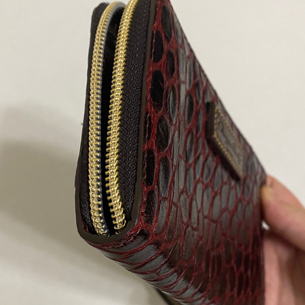 Dooney & Bourke Red and Black Clutch Wristlet - Picture 5 of 8